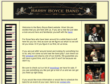 Tablet Screenshot of barryboyceband.com